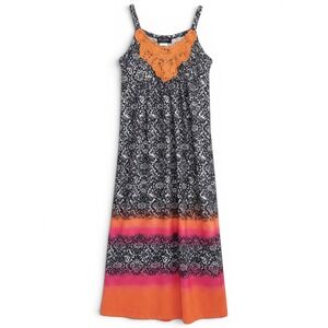 Disorderly Kids Maxi Dress Girls Size 12 Boho Summer Festival Beachy Hippie